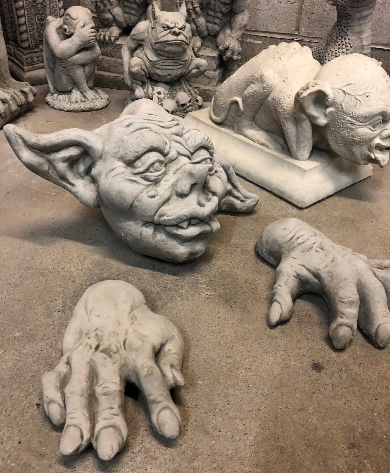 Stone Gargoyle Zombie Ornament