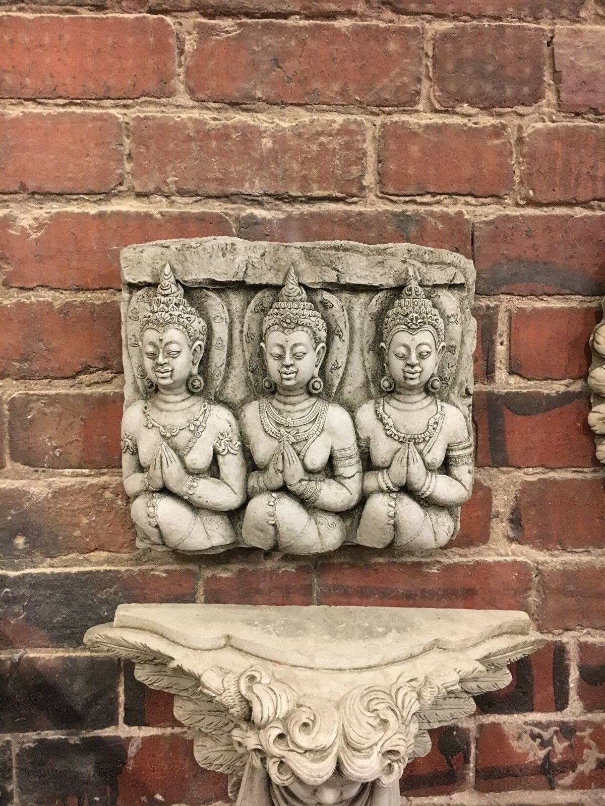 Stone Buddhas Wall Plaque