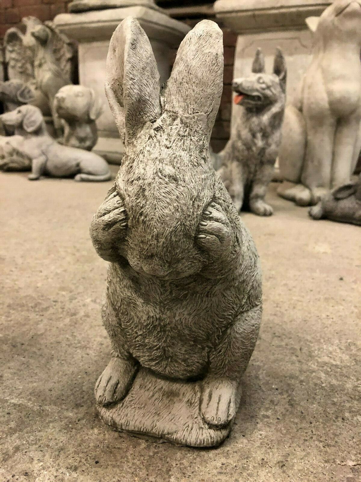 Set of 3 Stone Hear, See & Speak No Evil Rabbit Ornaments