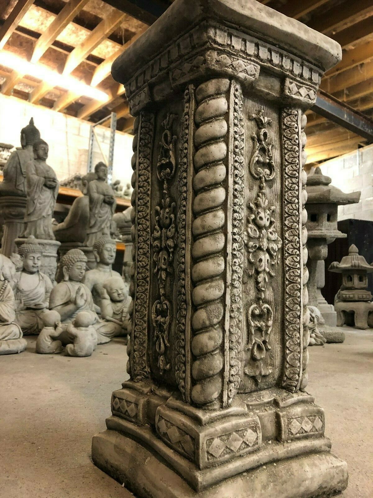 Tall Garden Column for Ornamental Display