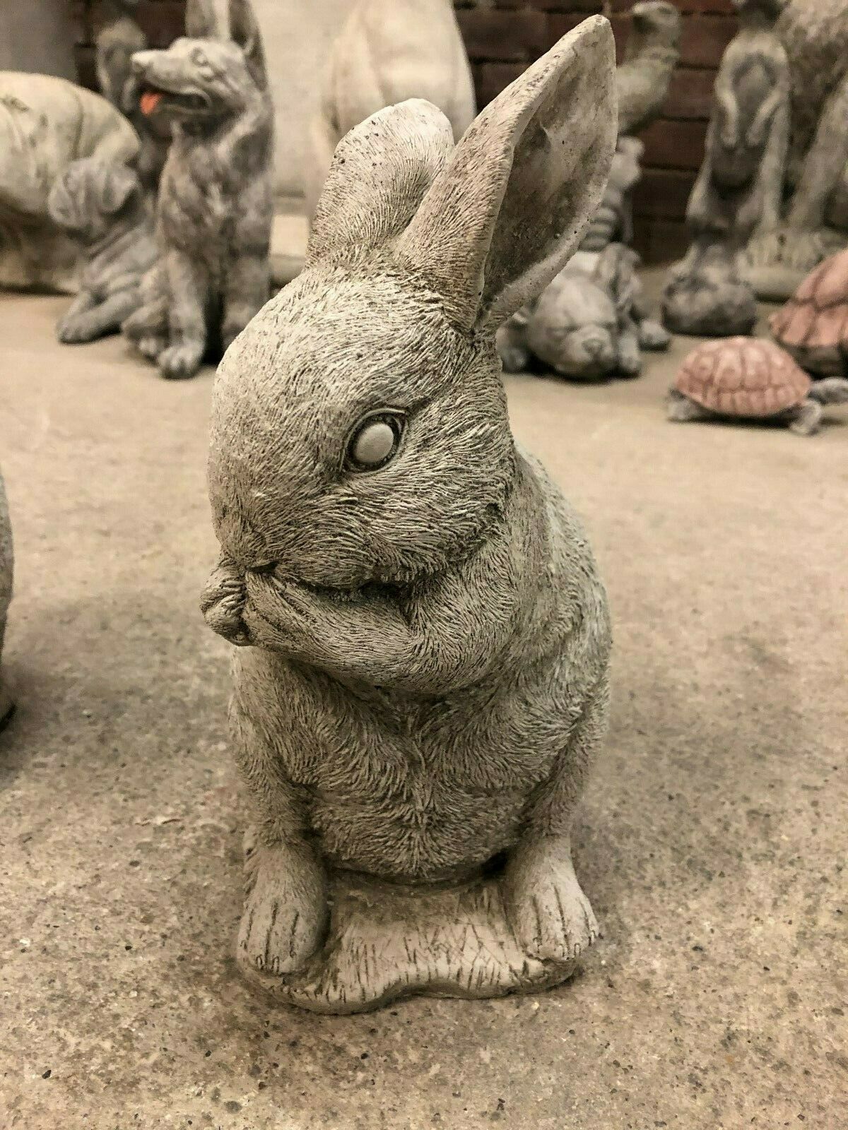 Set of 3 Stone Hear, See & Speak No Evil Rabbit Ornaments