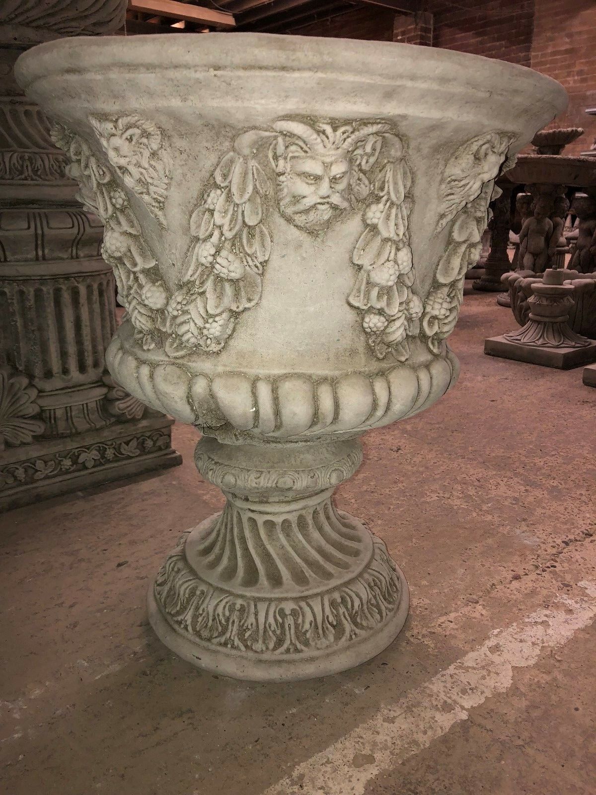 Bacchus Design Stone Garden Urn Planters