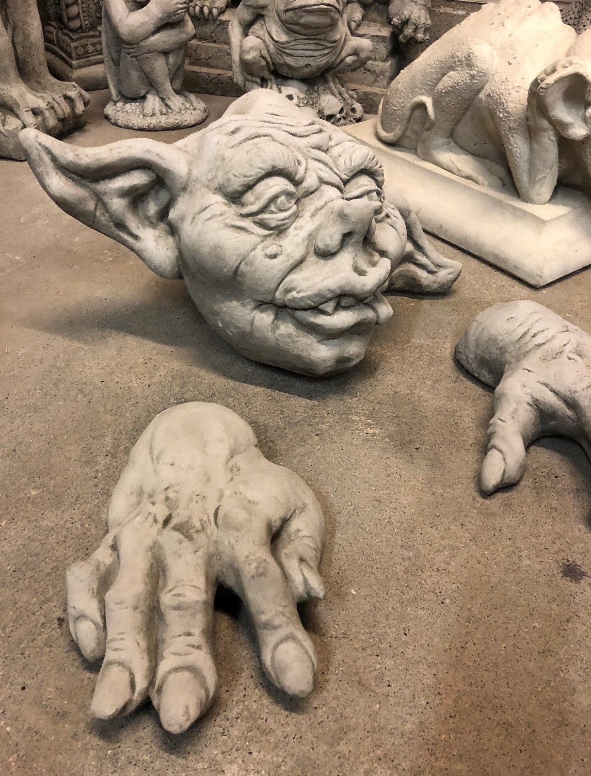 Stone Gargoyle Zombie Ornament