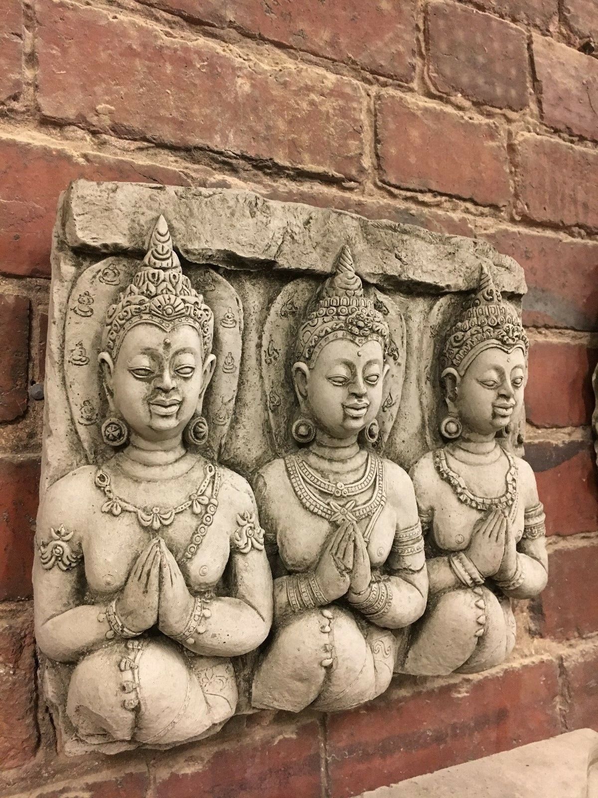 Stone Buddhas Wall Plaque