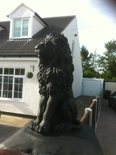 Pair of Stone Lion Ornaments