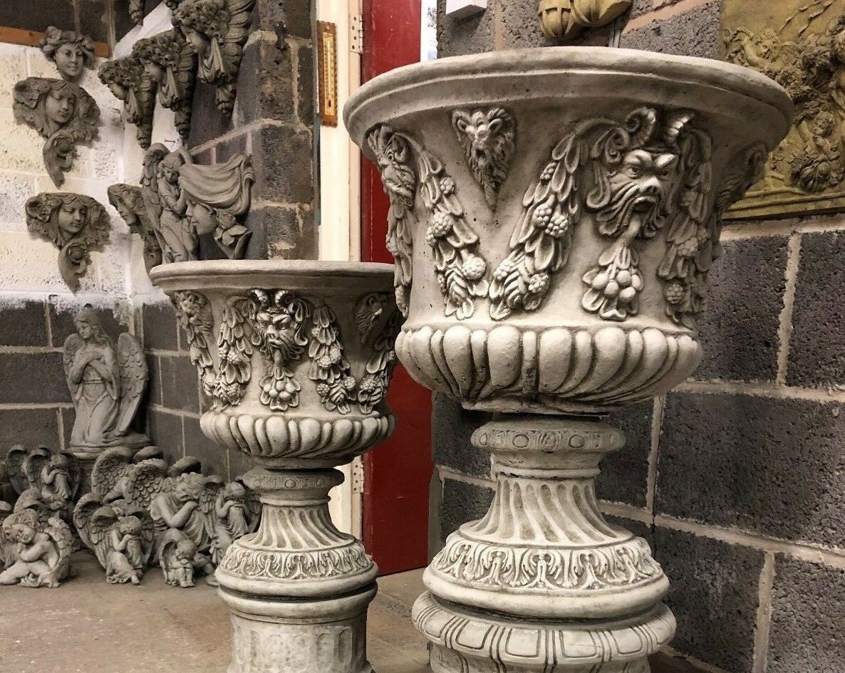 Bacchus Design Stone Garden Urn Planters