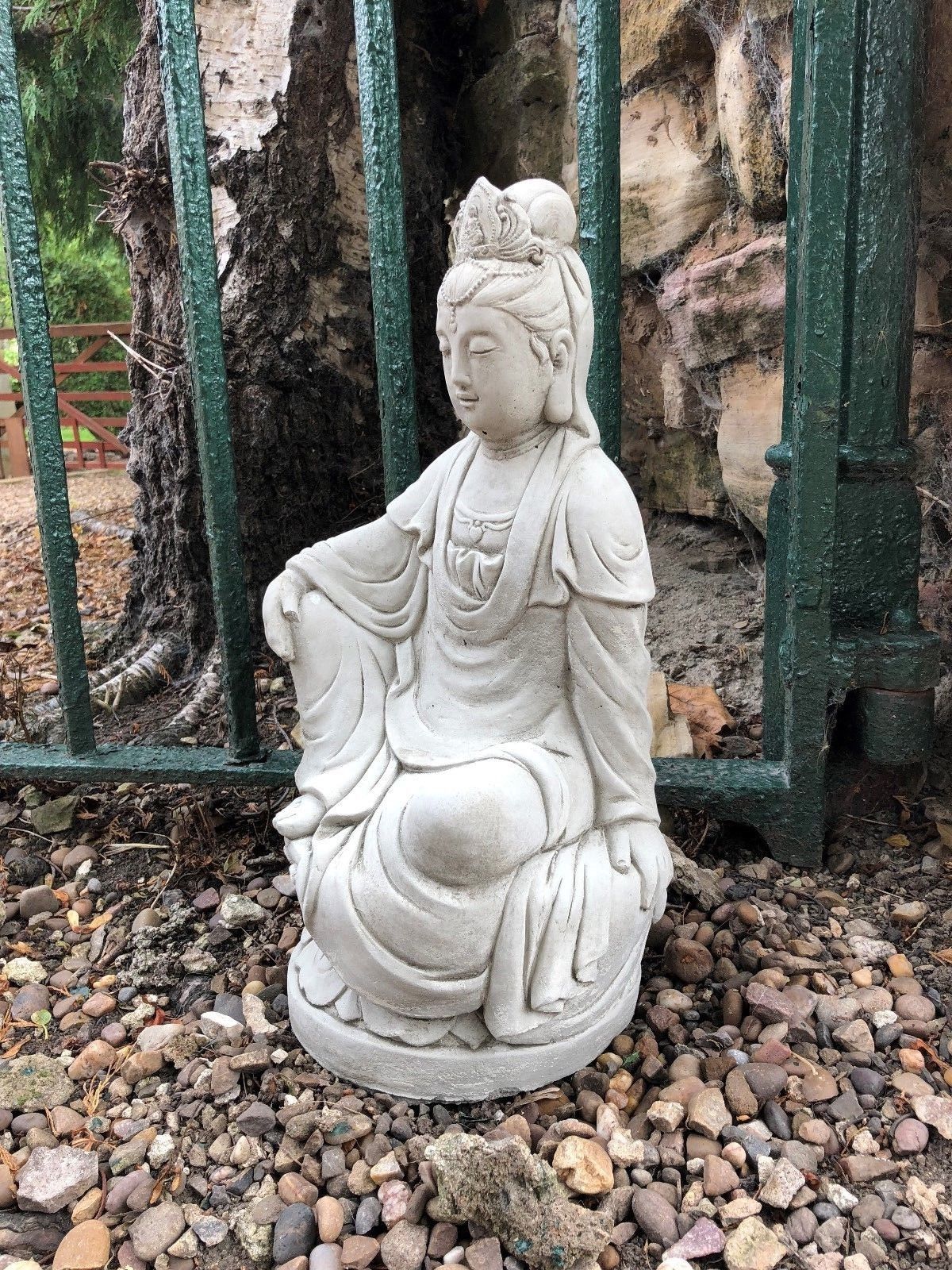 Kuan Yin Garden Statue - Stone Sculpture Ornament