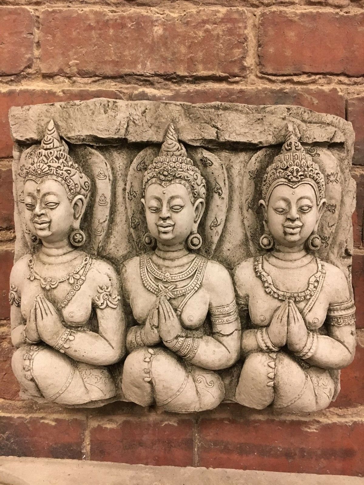 Stone Buddhas Wall Plaque