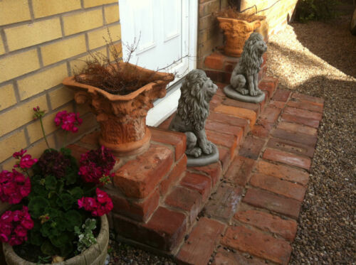 Pair of Stone Lion Ornaments