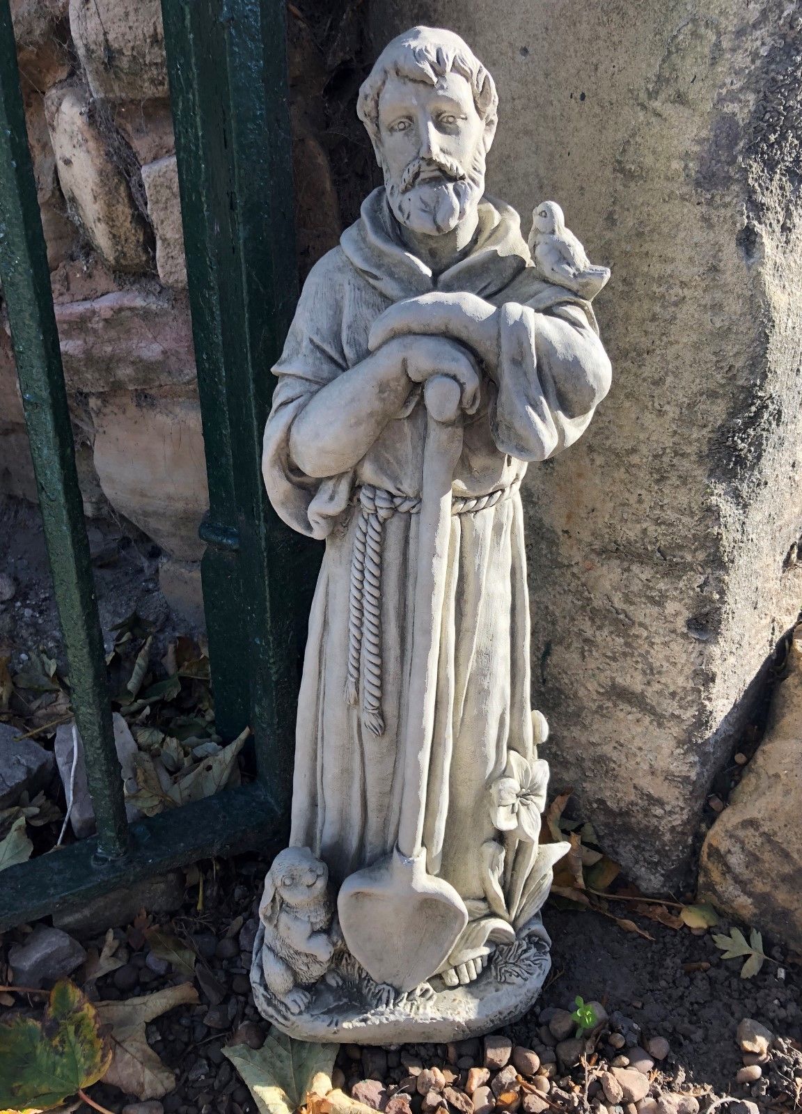 Stone St Francis Statue