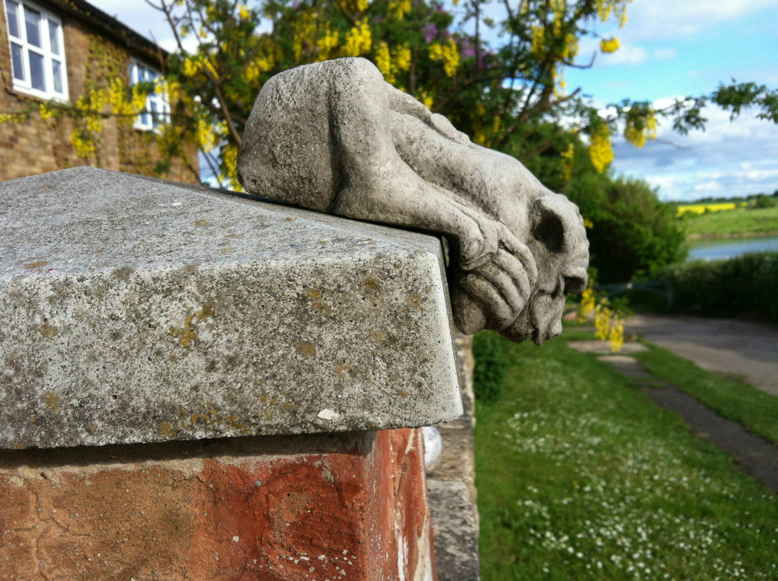 Stone Overlooking Gargoyle Ornament