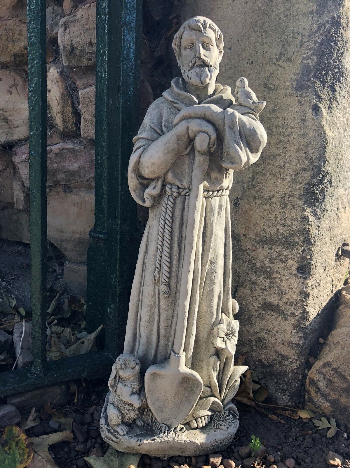 Stone St Francis Statue