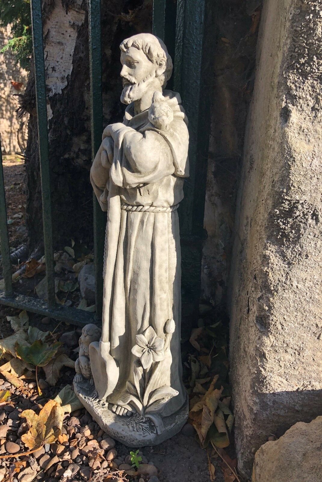 Stone St Francis Statue