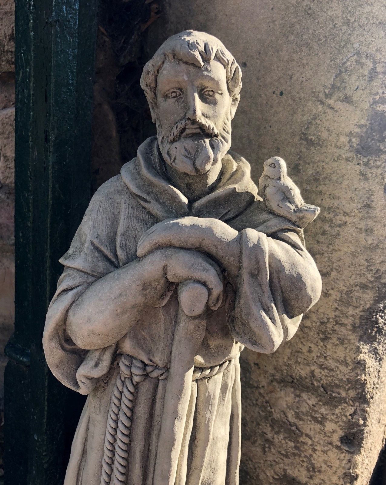 Stone St Francis Statue