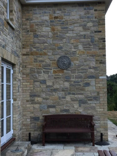 Stone Round Sun & Moon Wall Plaque