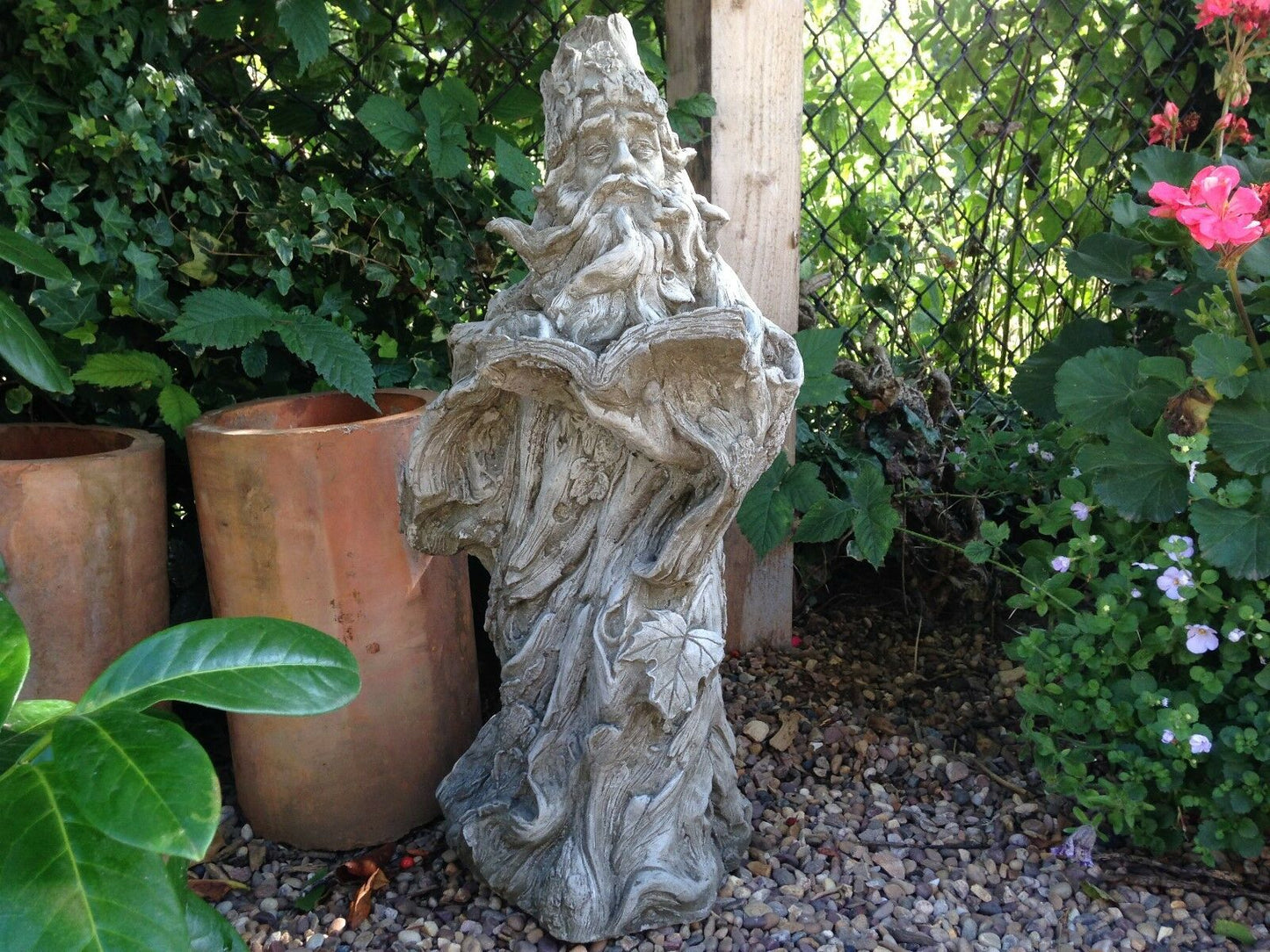 Stone Magical Wizard Ornament