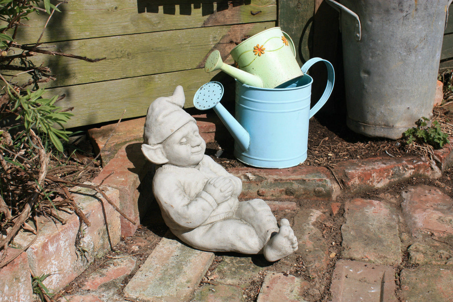 Stone Sleeping Pixie/Gnome Ornament