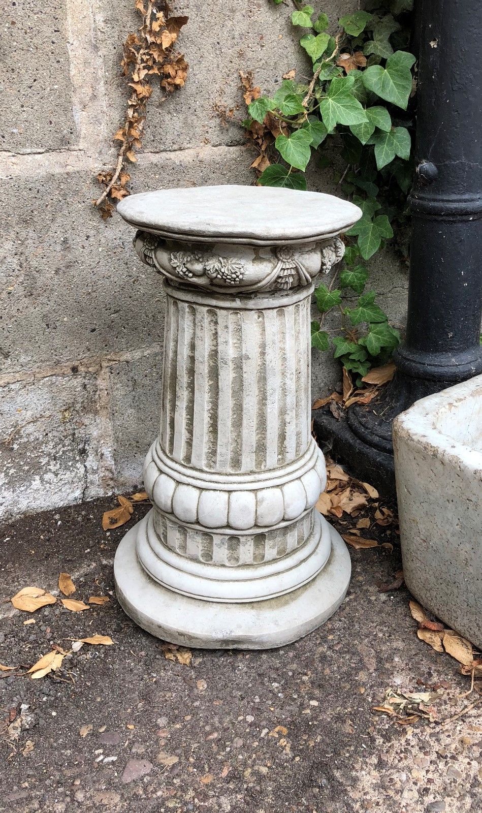 Stone Floral Plinth