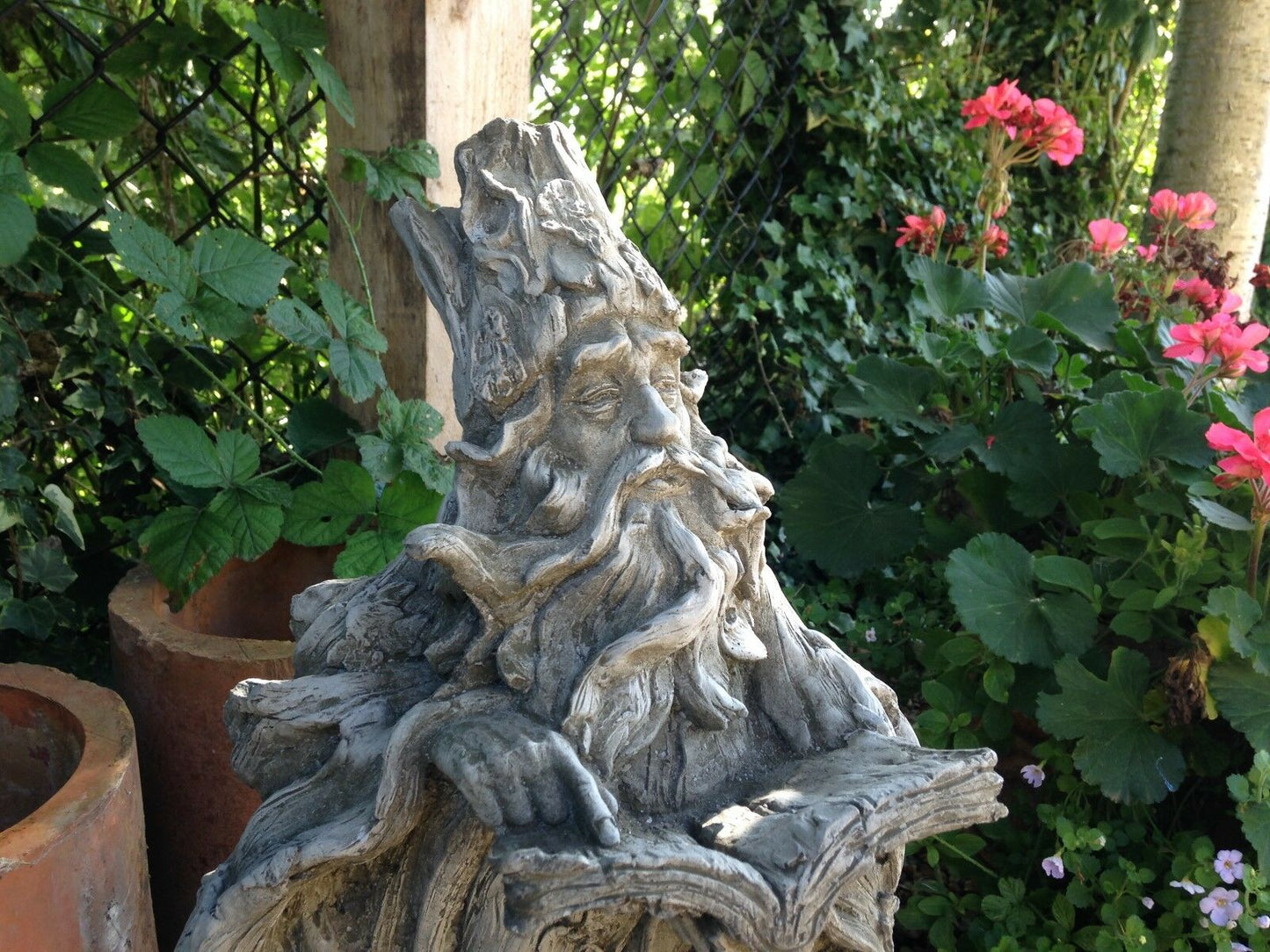 Stone Magical Wizard Ornament