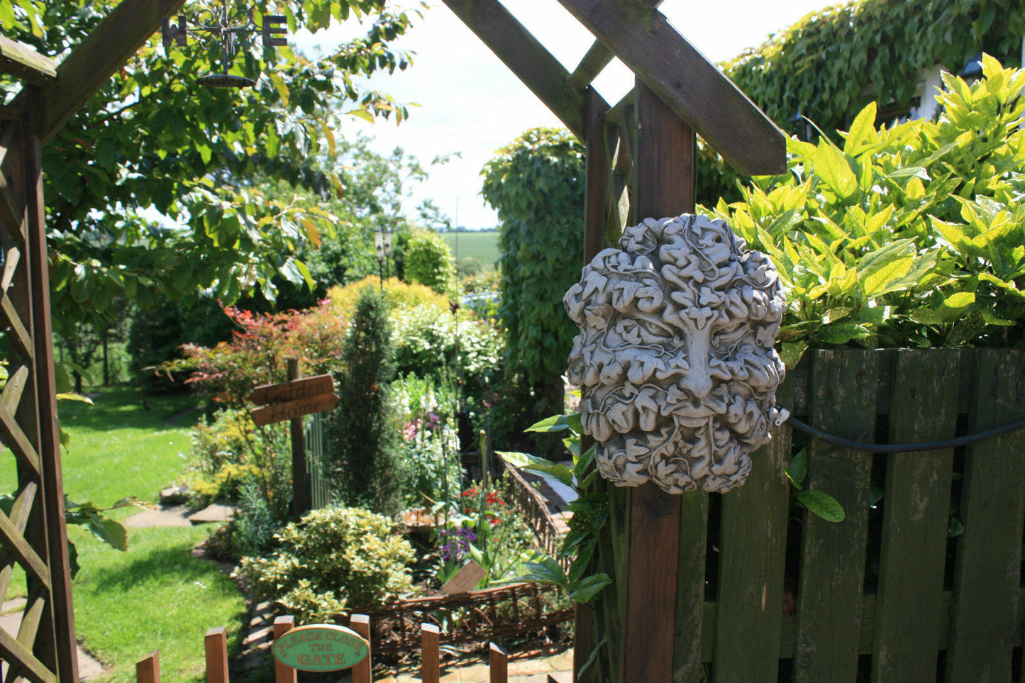 Stone Greenman/Greenwoman Tree/Wall Plaques