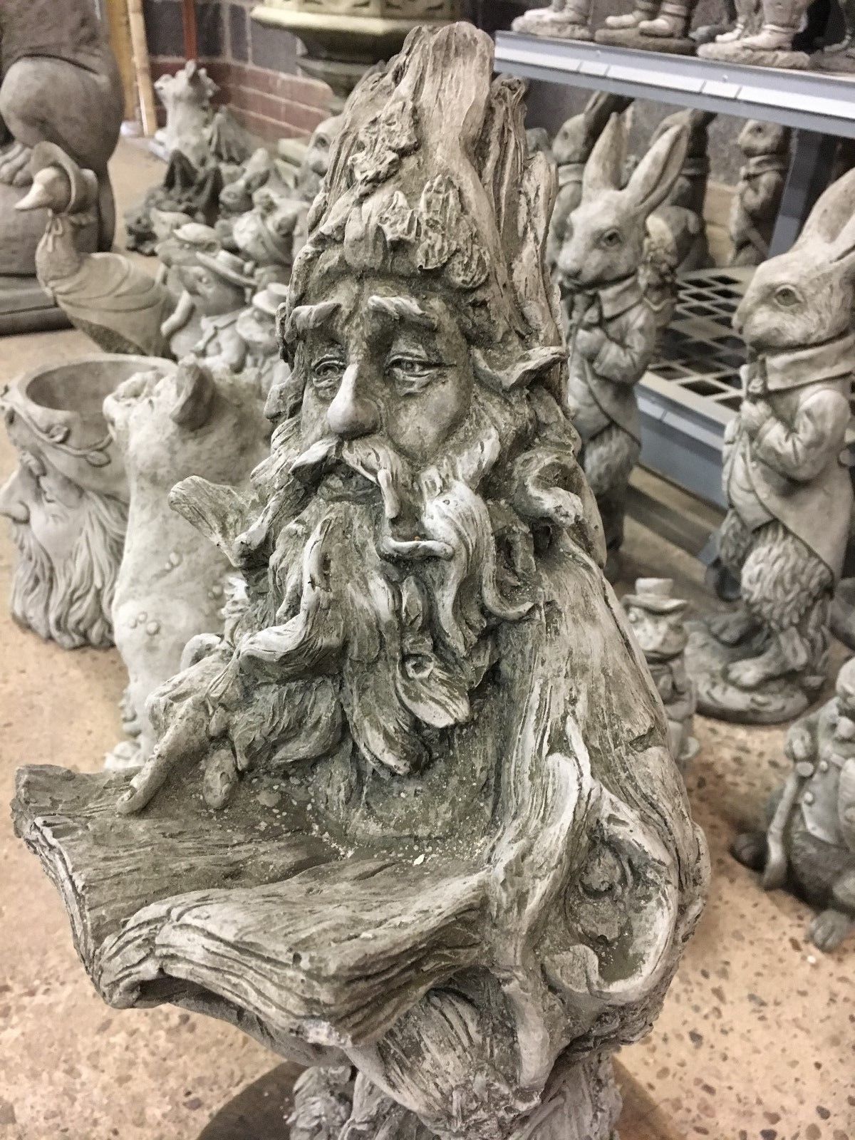 Stone Magical Wizard Ornament