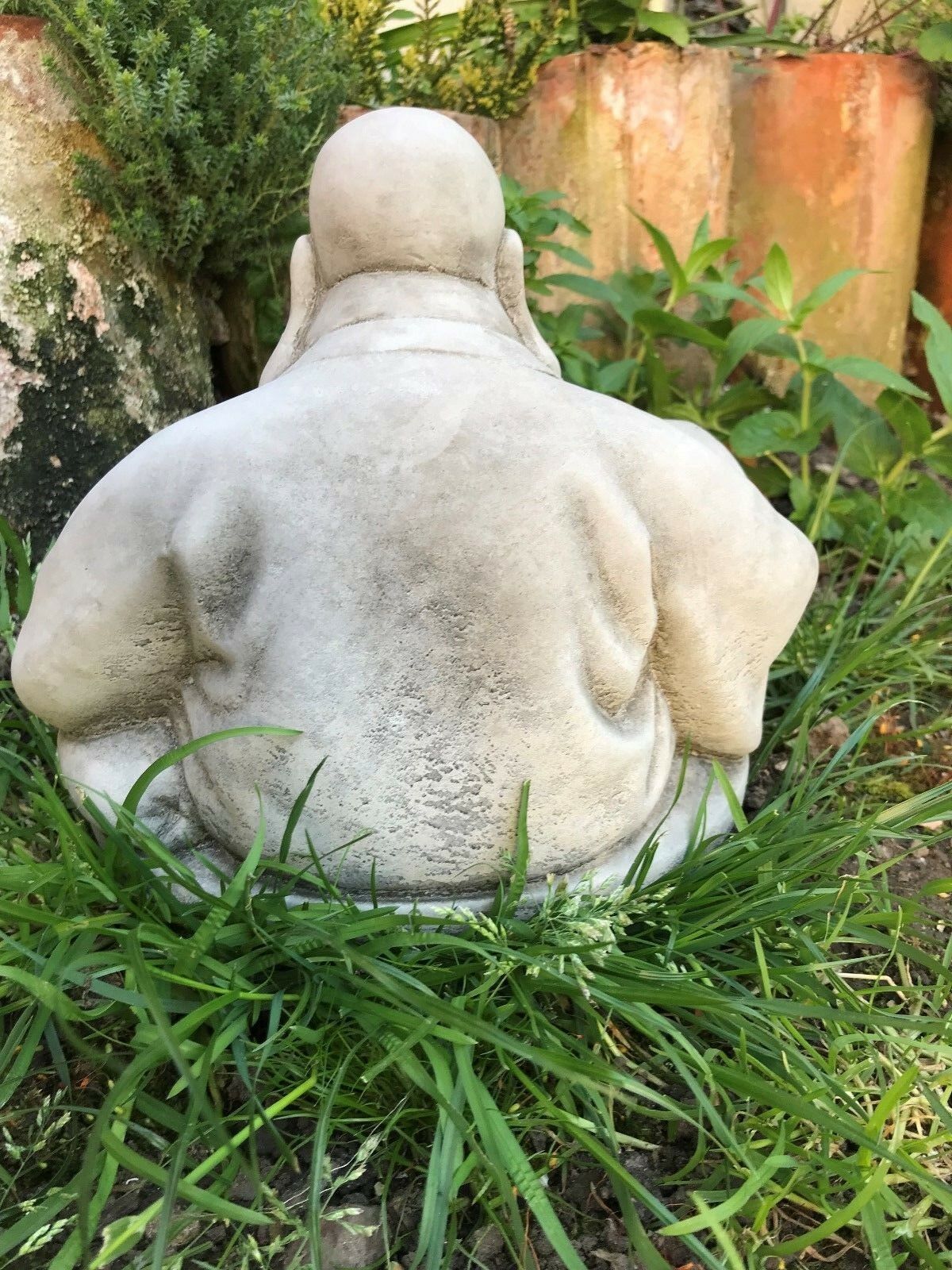 Stone Laughing Fat Buddha Ornament