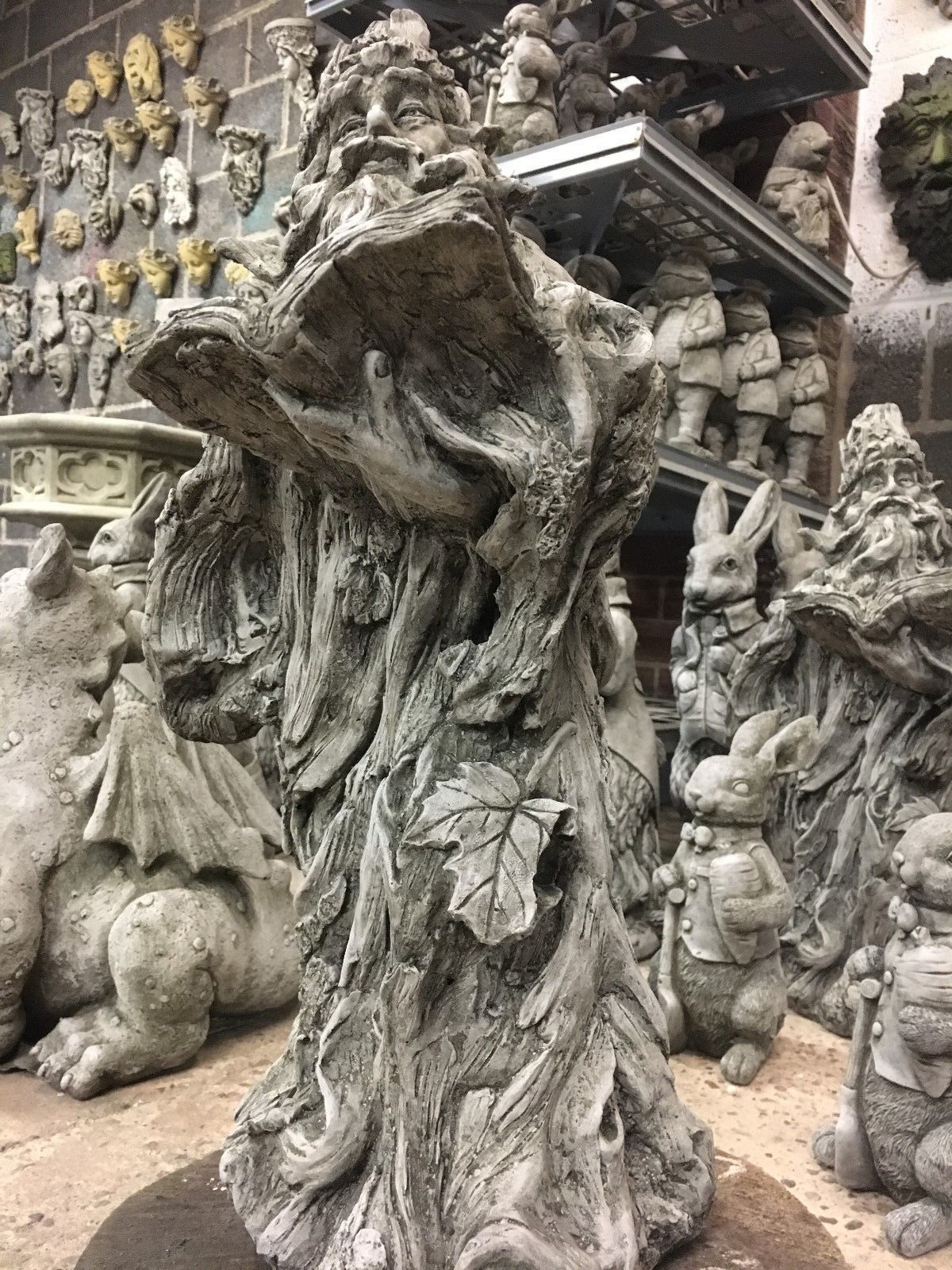 Stone Magical Wizard Ornament
