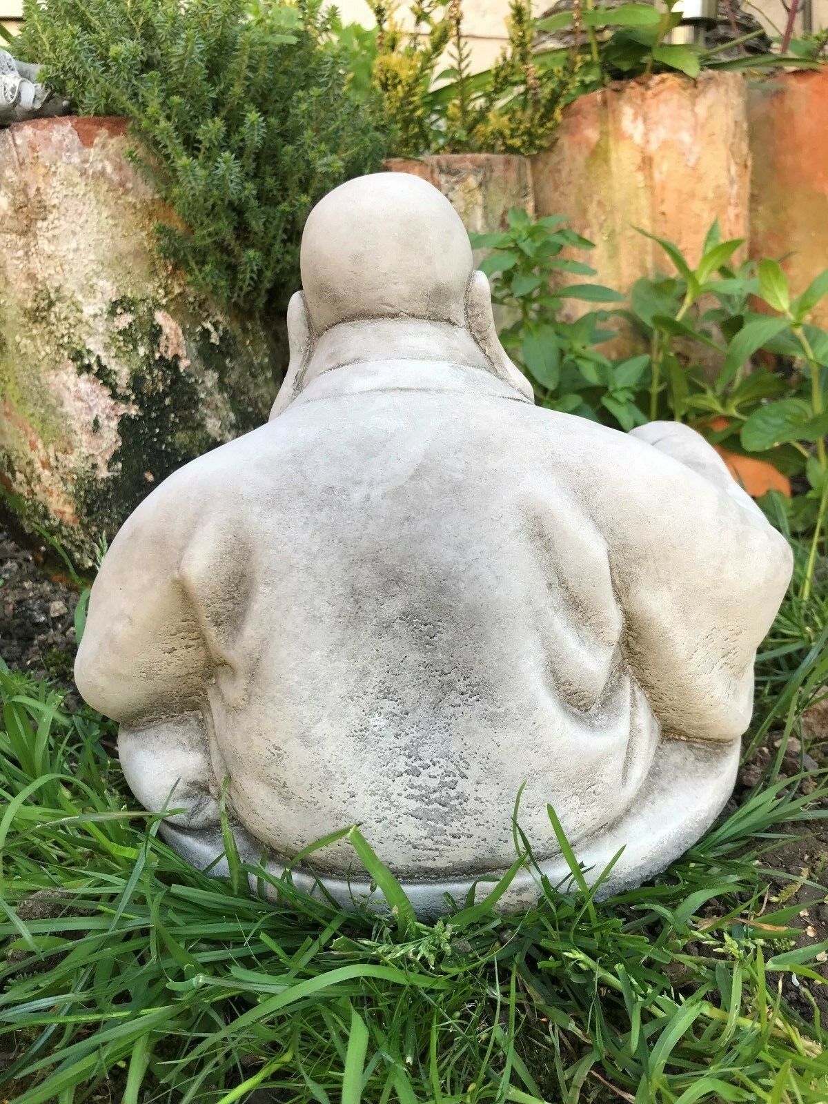 Stone Laughing Fat Buddha Ornament