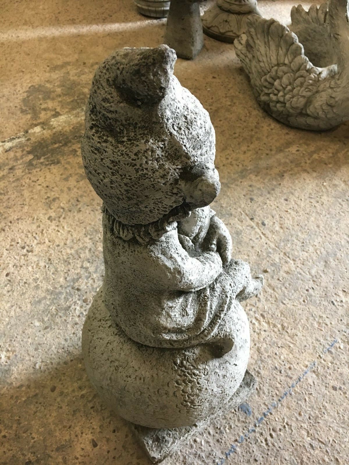 Stone Pixie on Ball Garden Ornament