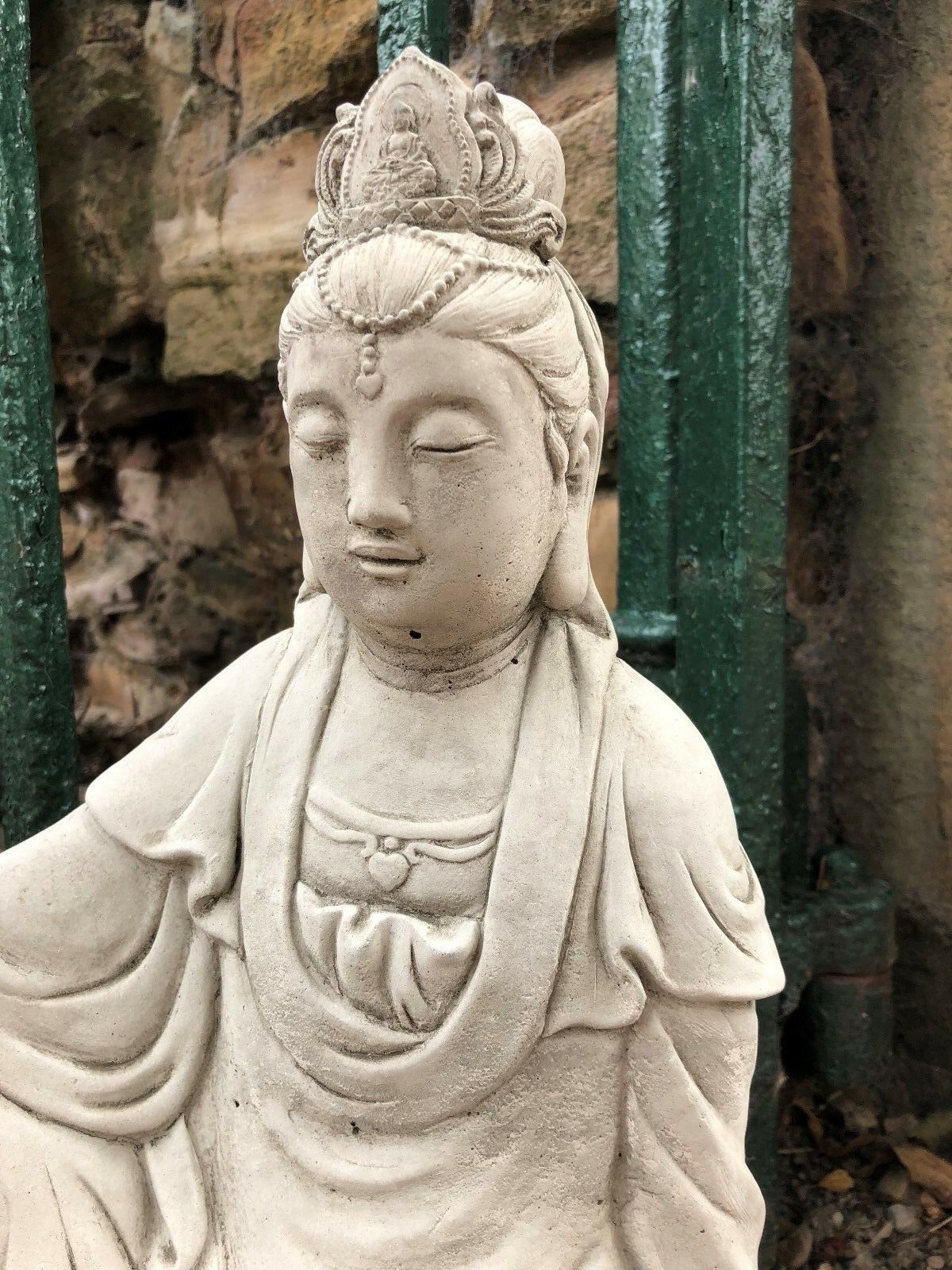 Kuan Yin Garden Statue - Stone Sculpture Ornament