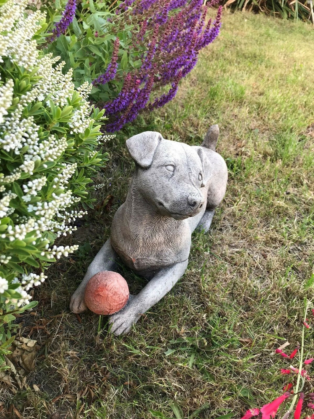 Stone Jack Russell Dog Ornament