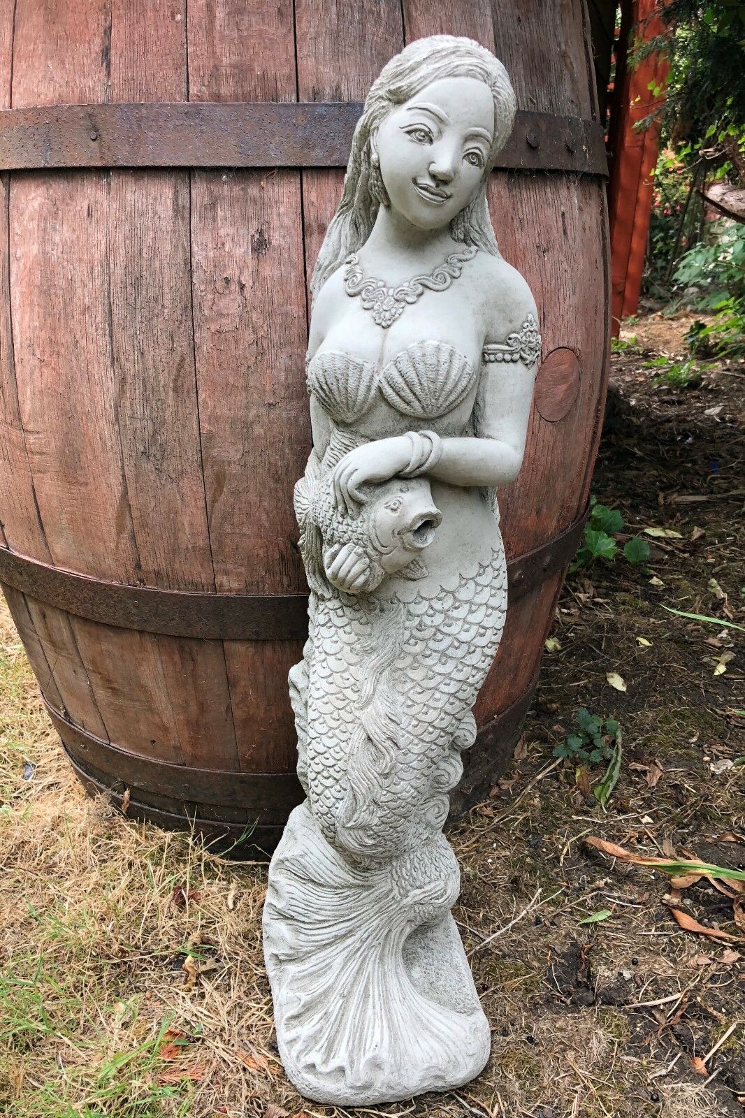 Mermaid Garden Water Feature Ornament for Ponds