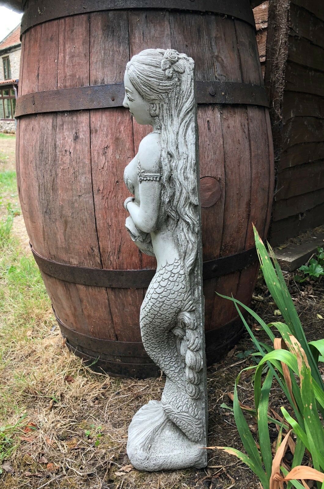 Mermaid Garden Water Feature Ornament for Ponds