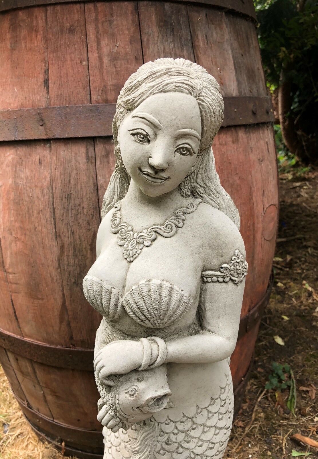 Mermaid Garden Water Feature Ornament for Ponds