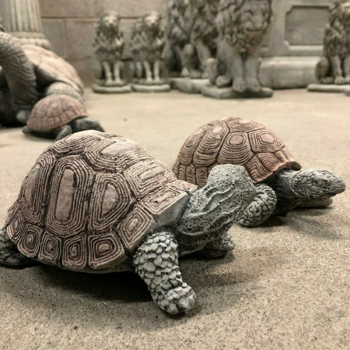 Pair of Stone Tortoise Ornaments