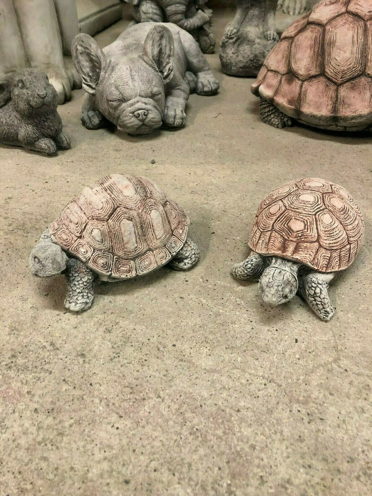 Pair of Stone Tortoise Ornaments