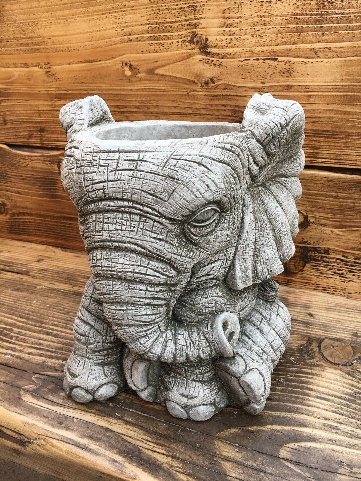 Stone Elephant Planter Pot