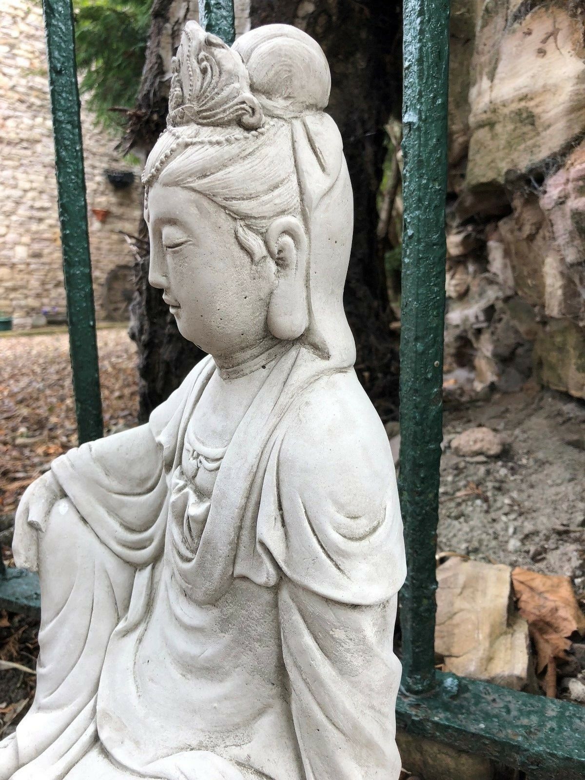 Kuan Yin Garden Statue - Stone Sculpture Ornament