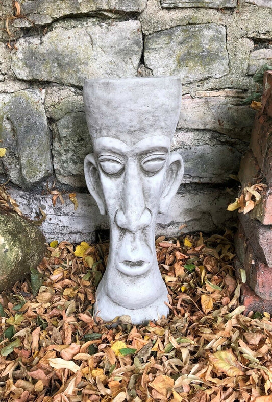 Stone Easter Island Head Planter