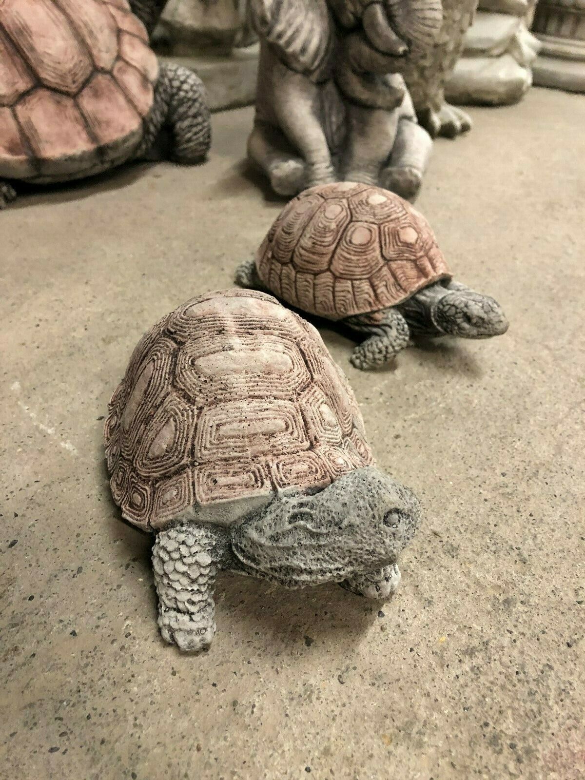 Pair of Stone Tortoise Ornaments