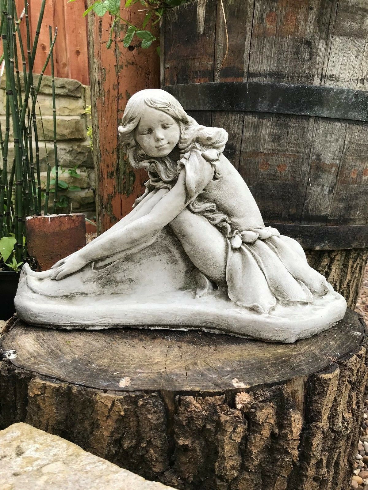 Stone Fairy Garden Ornament - Unique Sculpture for Gardens