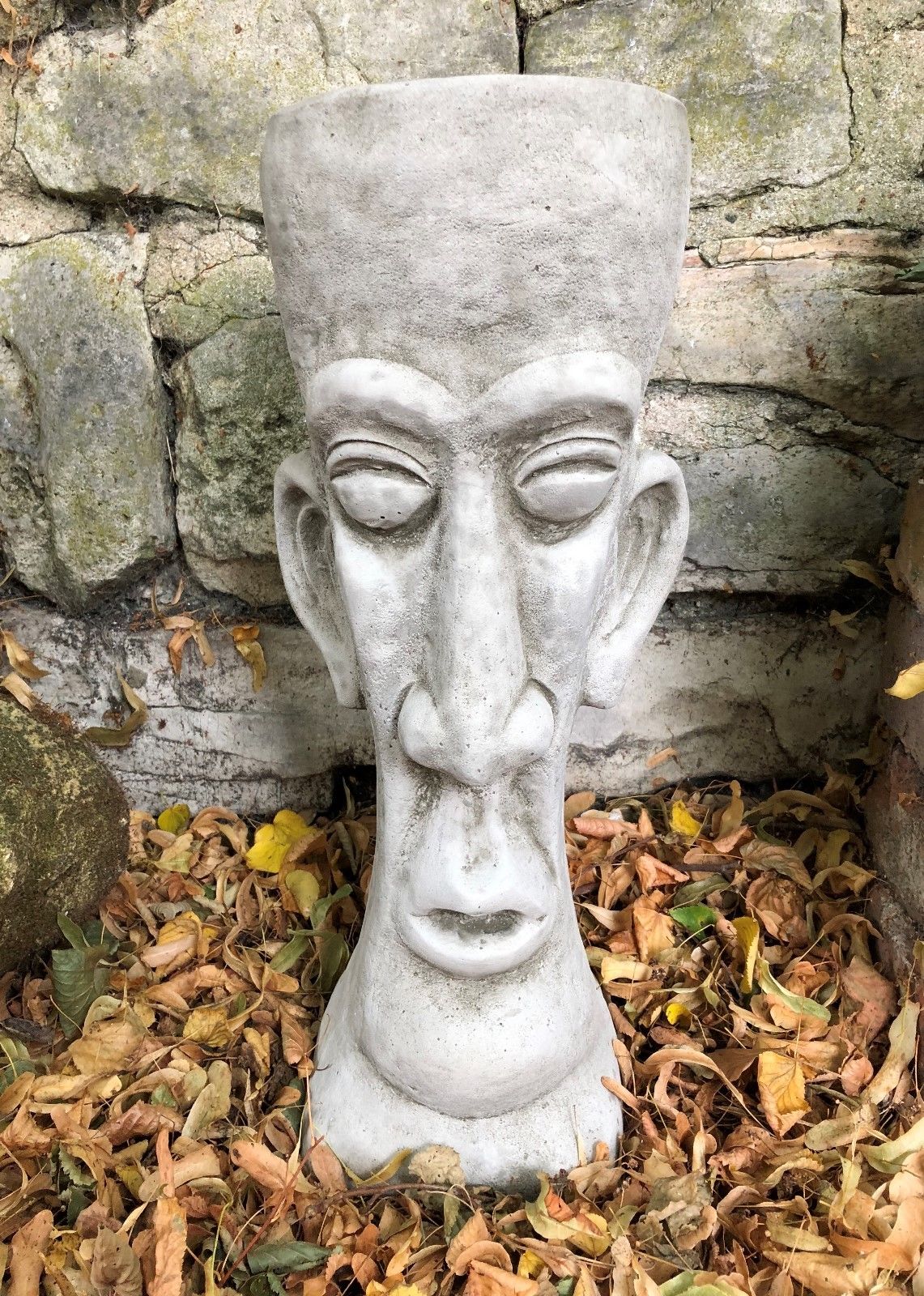 Stone Easter Island Head Planter