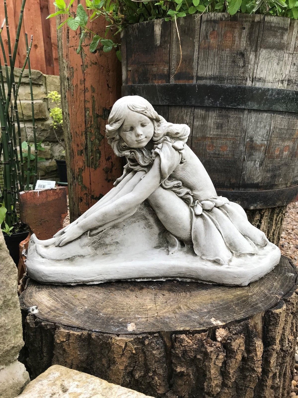 Stone Fairy Garden Ornament - Unique Sculpture for Gardens