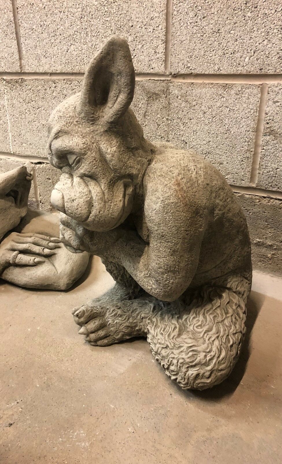 Stone Sleeping Gargoyle Statue