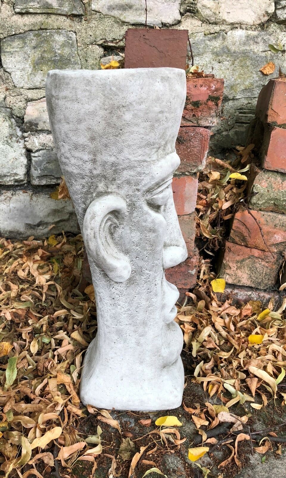 Stone Easter Island Head Planter