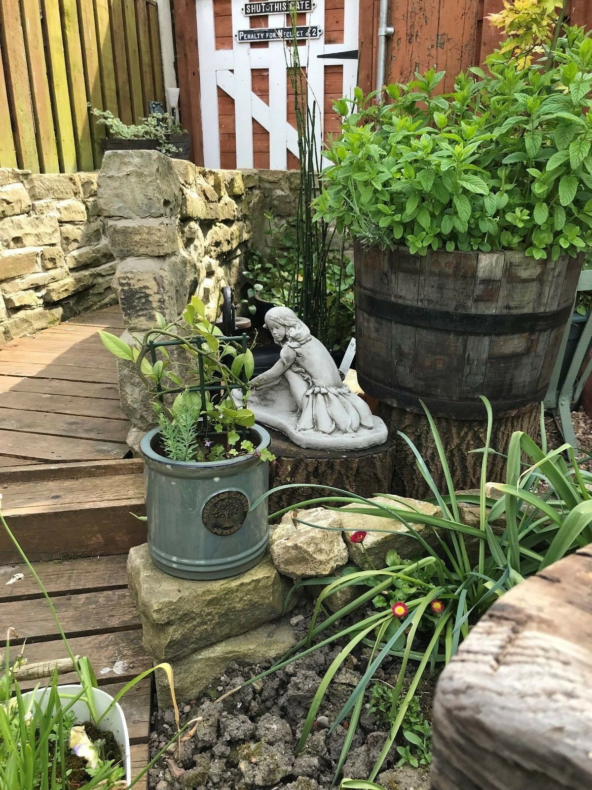Stone Fairy Garden Ornament - Unique Sculpture for Gardens