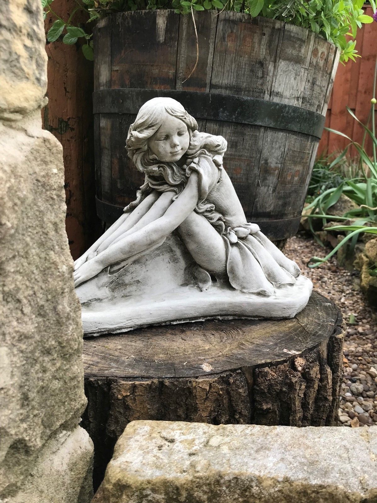 Stone Fairy Garden Ornament - Unique Sculpture for Gardens