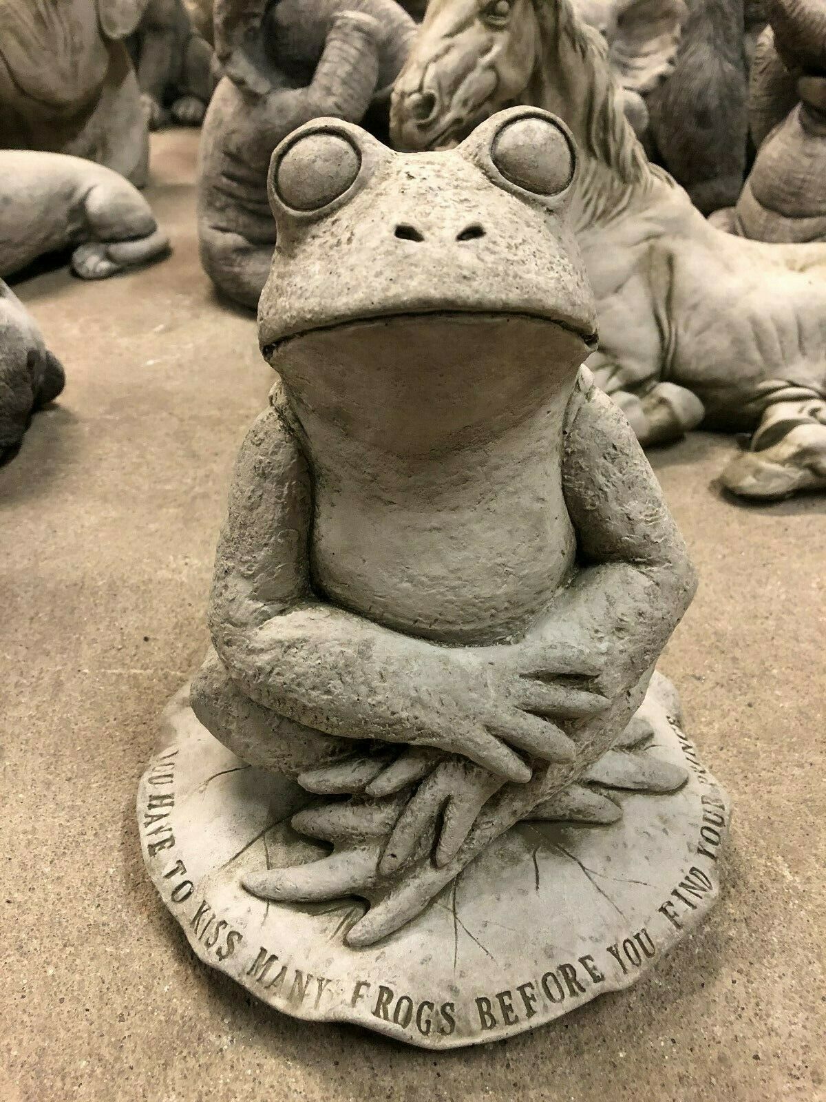 Stone Frog on Lilypad Ornament