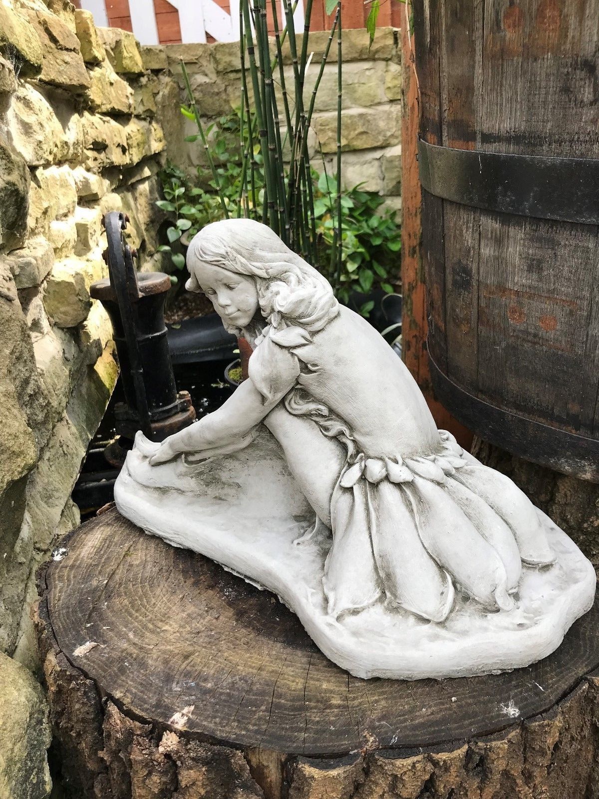 Stone Fairy Garden Ornament - Unique Sculpture for Gardens