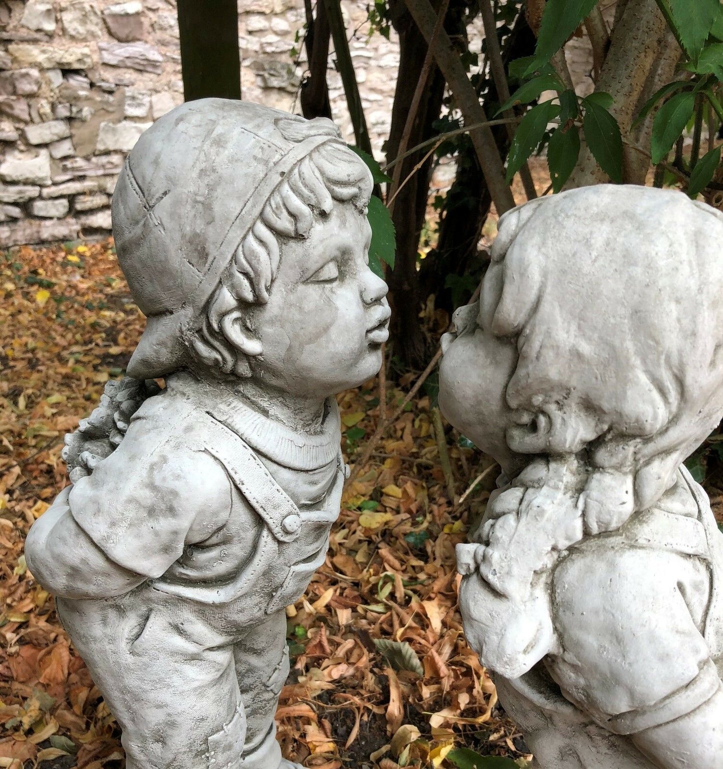 Stone Jack & Jill Statues